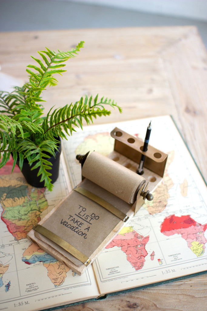 Tabletop note roll - The Nifty Decor