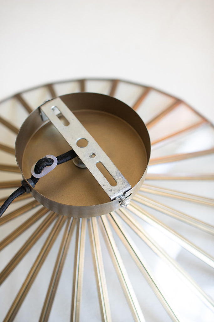 Glass and iron wall sconce lamp - The Nifty Decor