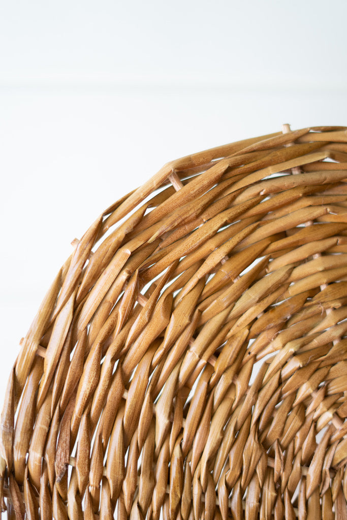 Seagrass fan wall sconce lamp - Bombay Mercantile