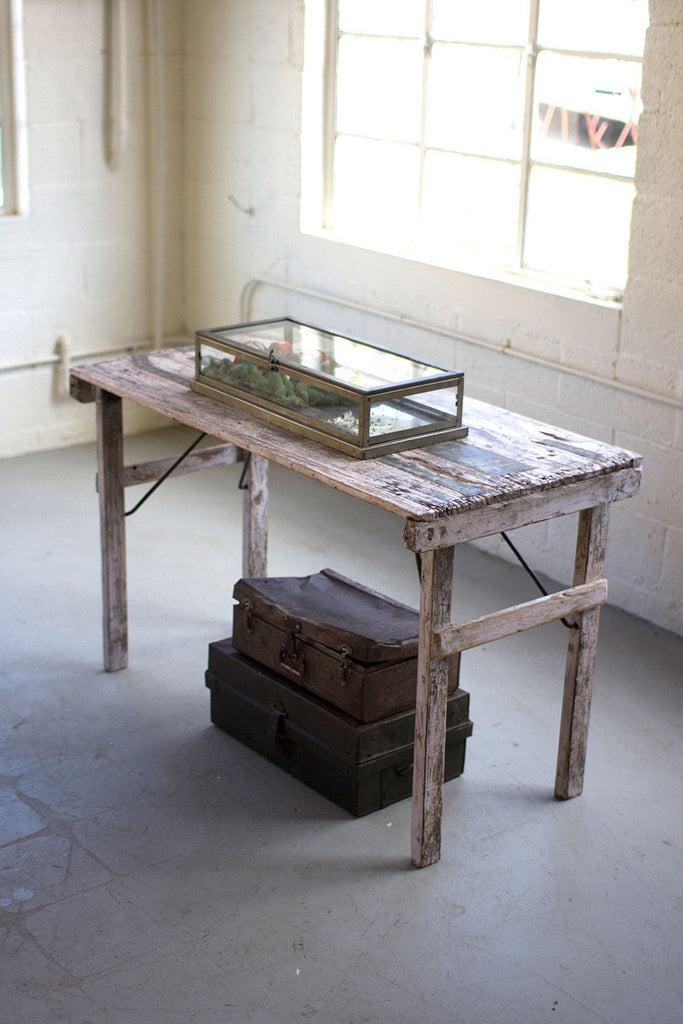 Folding wooden tent table - The Nifty Decor