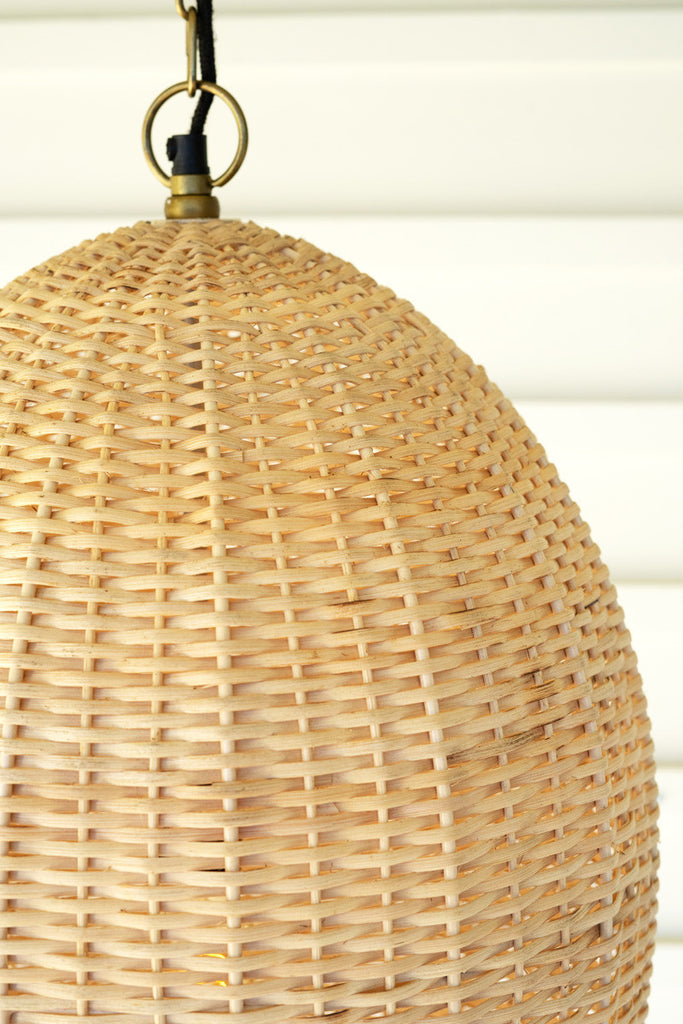 Wicker pendant light - Bombay Mercantile
