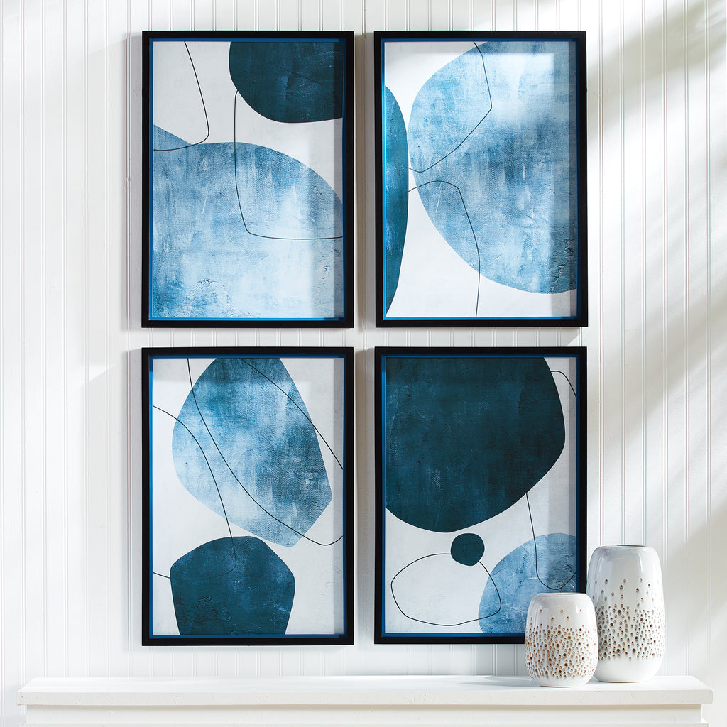 ABSTRACT ECLIPTIC PRINTS, SET OF 4 - The Nifty Decor