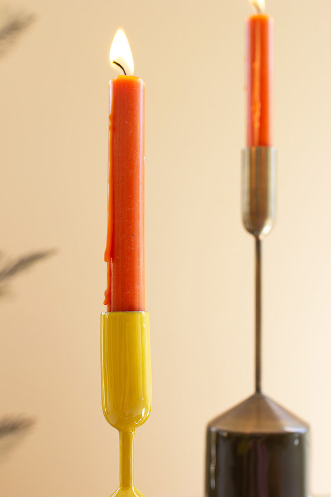 Set of 3 metal taper candle holders - The Nifty Decor