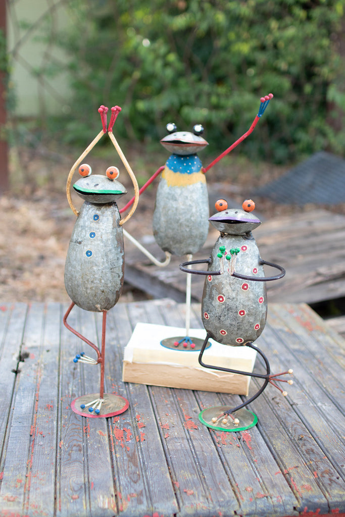 Yoga frogs, set of 3 - The Nifty Decor