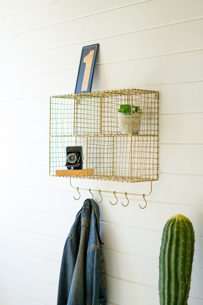 Five cubbie wall shelf - The Nifty Decor