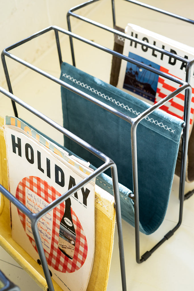 Magazine rack \ cobblestone - The Nifty Decor