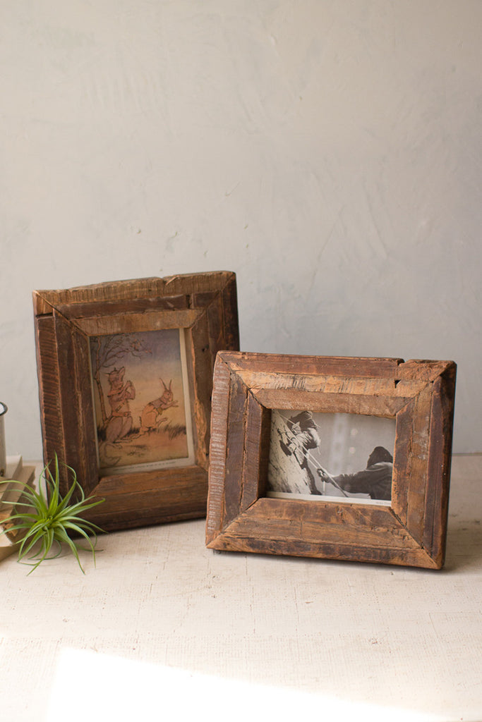 Wooden photo frames, set of 2 - The Nifty Decor