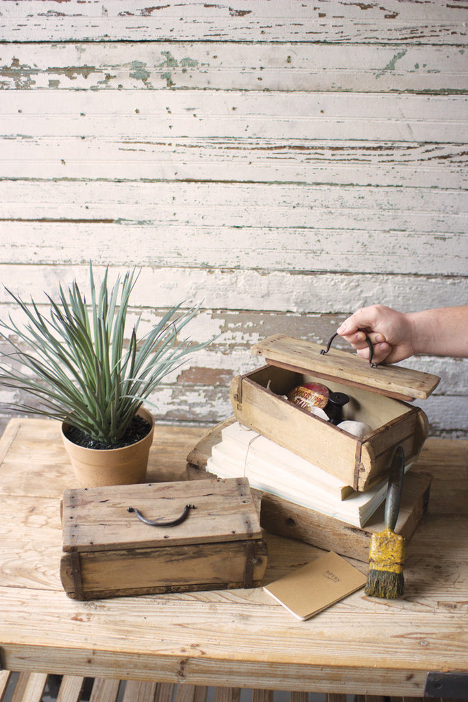 Repurposed brick mold box - The Nifty Decor