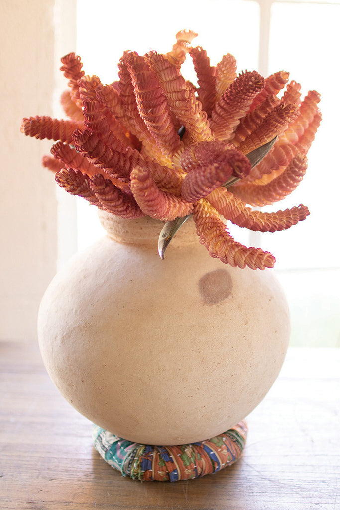 Water pot with kantha base - The Nifty Decor