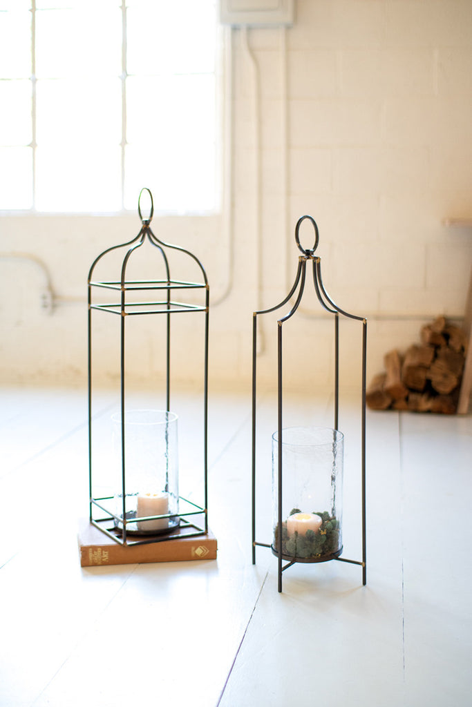 Iron lantern with feet - The Nifty Decor