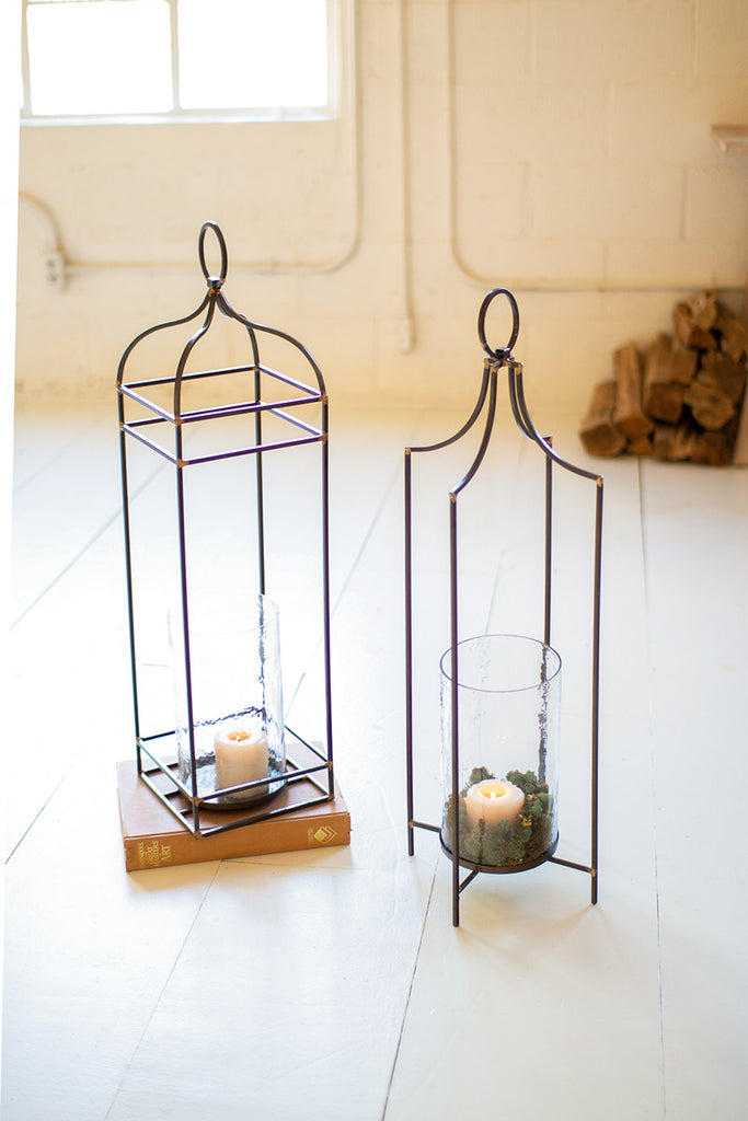 Iron lantern with feet - The Nifty Decor