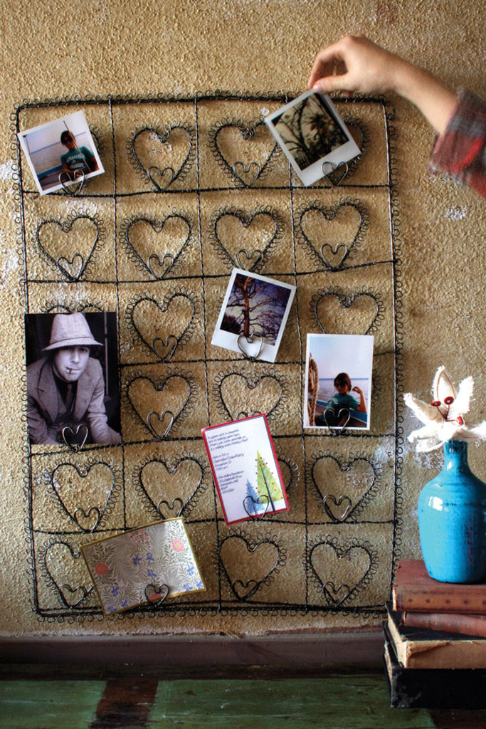Heart photo/card holder - The Nifty Decor