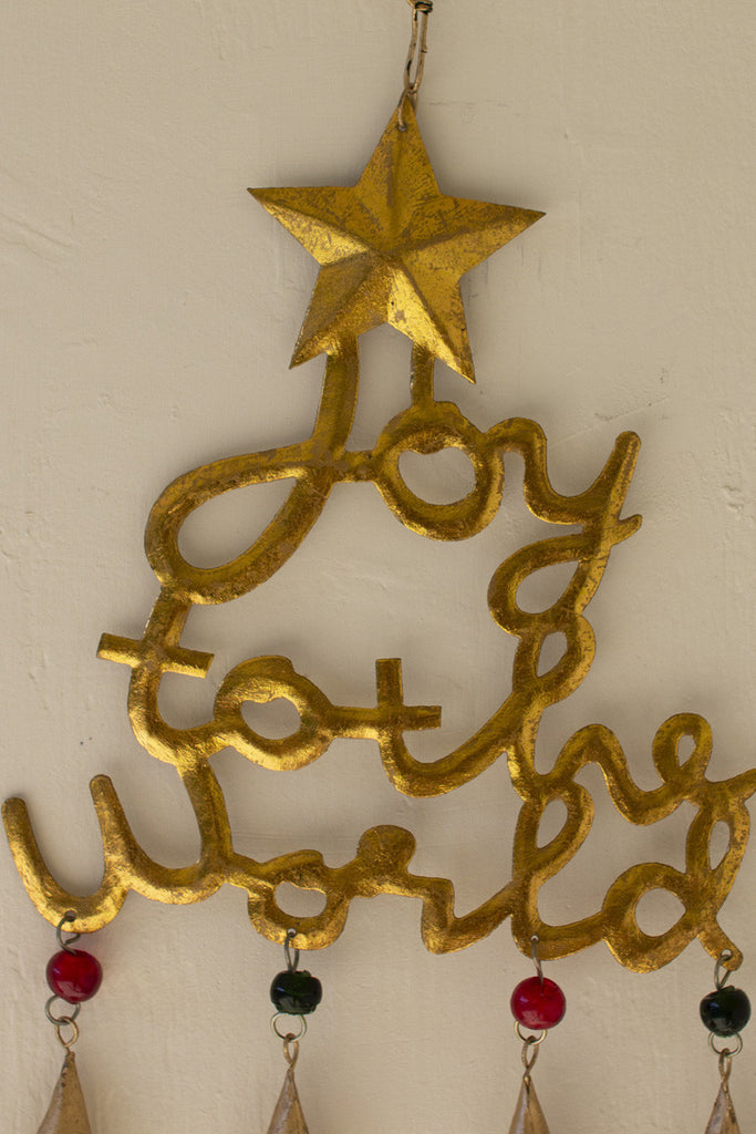 Joy to the world door hanger - Bombay Mercantile
