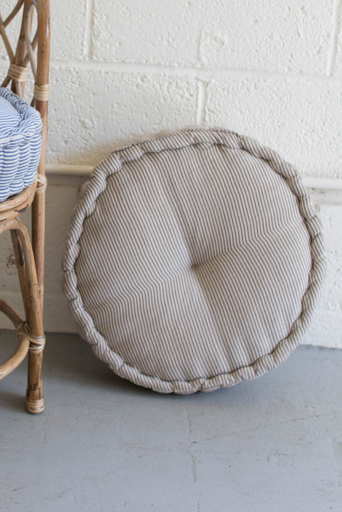 Ticking cushions - The Nifty Decor