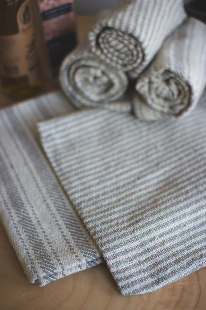 Grey cotton napkins, set of 6 - The Nifty Decor