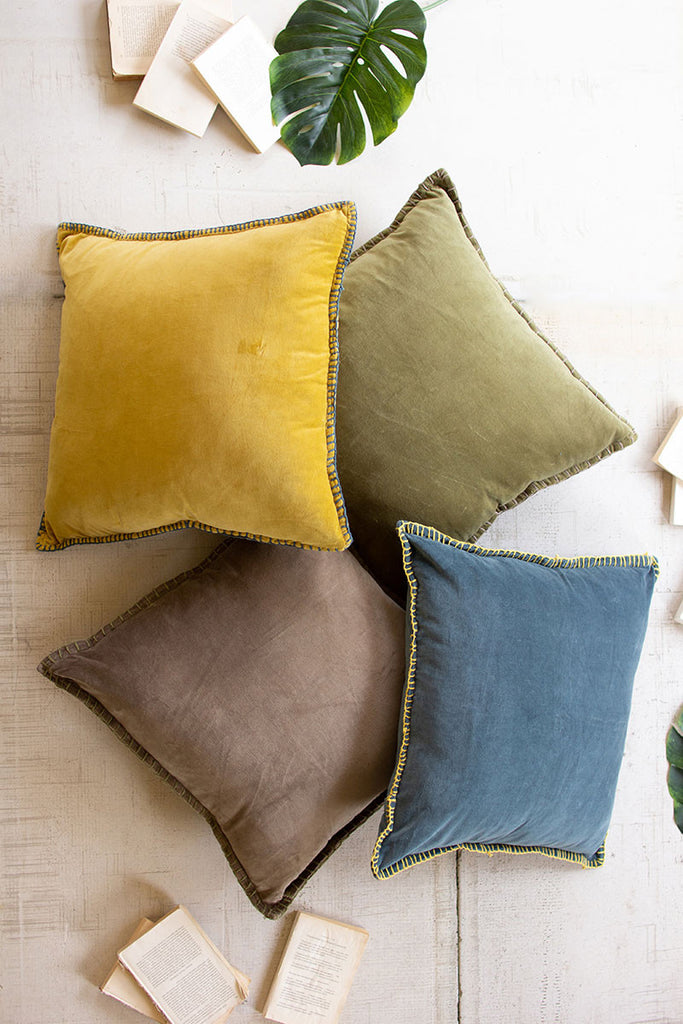 Velvet throw pillow \ Honey - The Nifty Decor