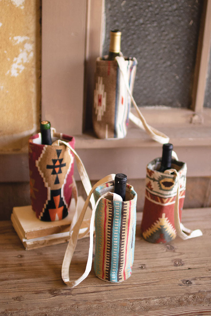 Southwest wine bags, set of 4 - The Nifty Decor