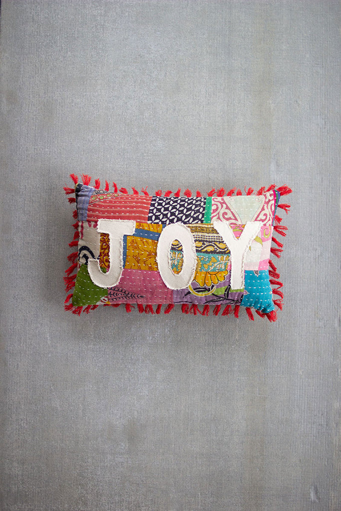 Kantha joy pillow - The Nifty Decor