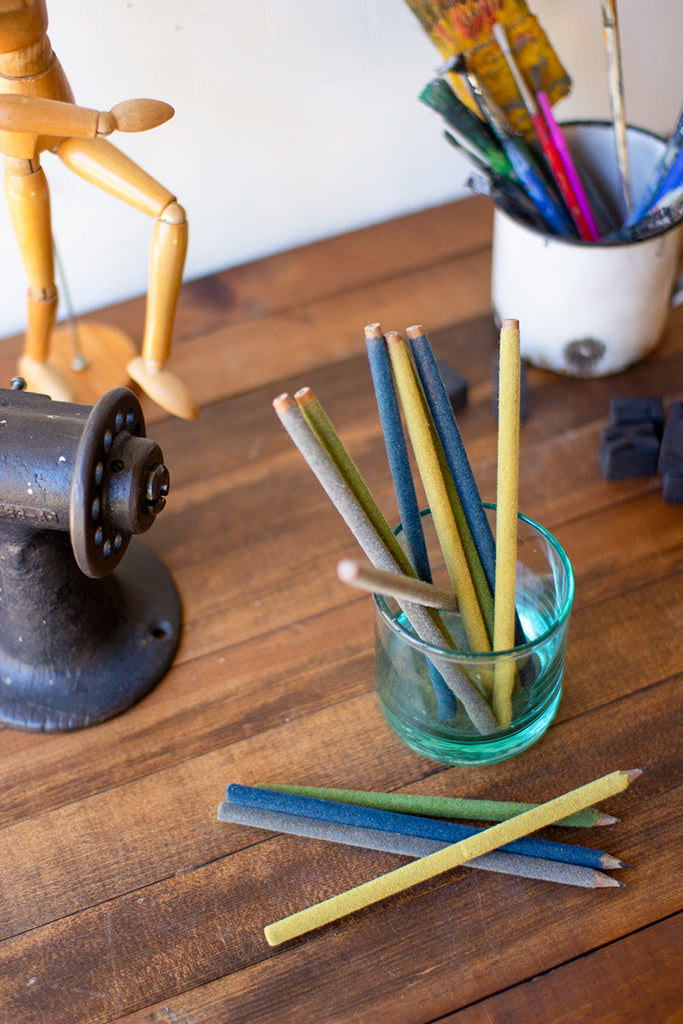 Velvet covered pencils, set of 4 - The Nifty Decor