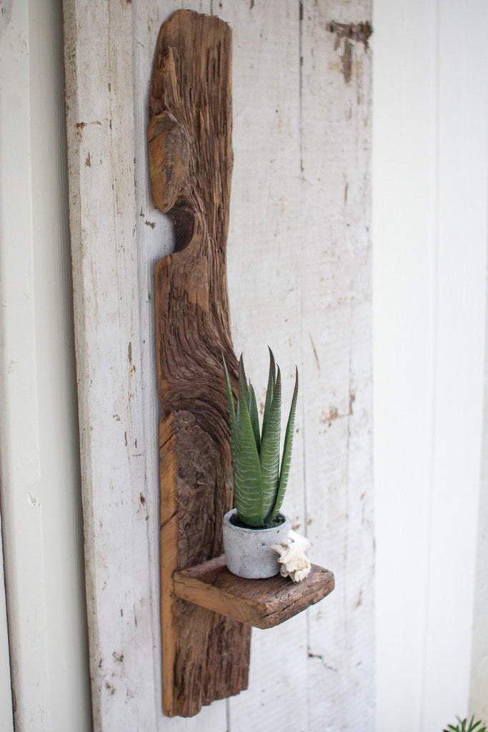 Tall wood wall shelf - The Nifty Decor