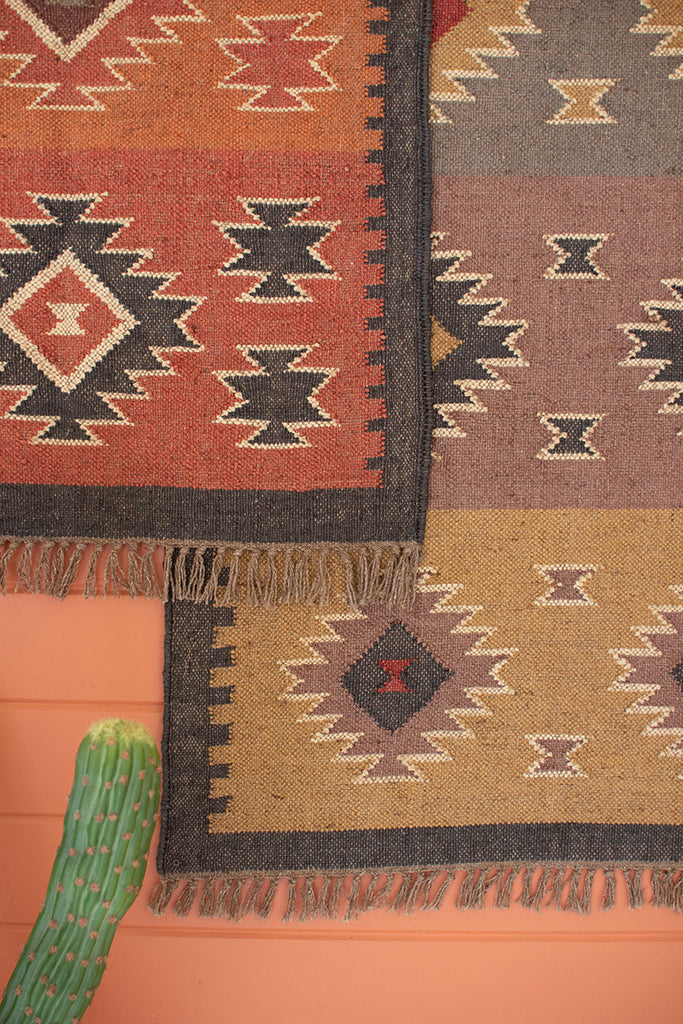 Wool & jute kilim runner - The Nifty Decor