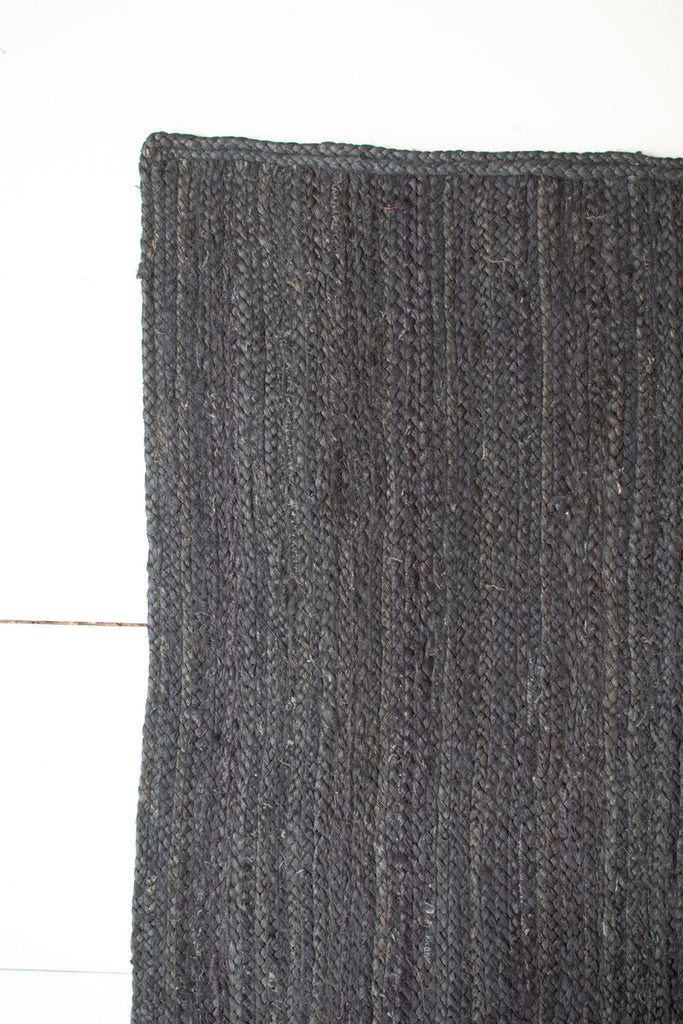 Black jute rug - Bombay Mercantile