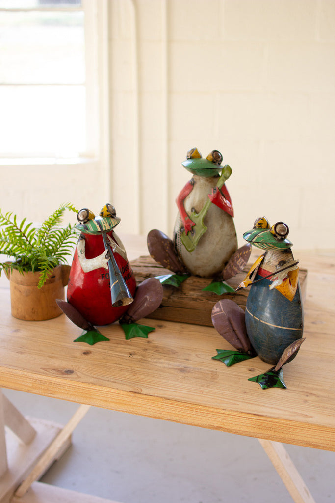 Metal frog band, set of 3 - The Nifty Decor