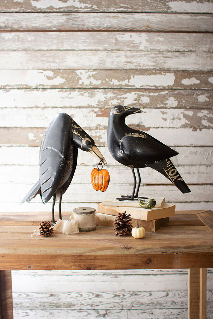 Recycled iron crows set of 2 - The Nifty Decor