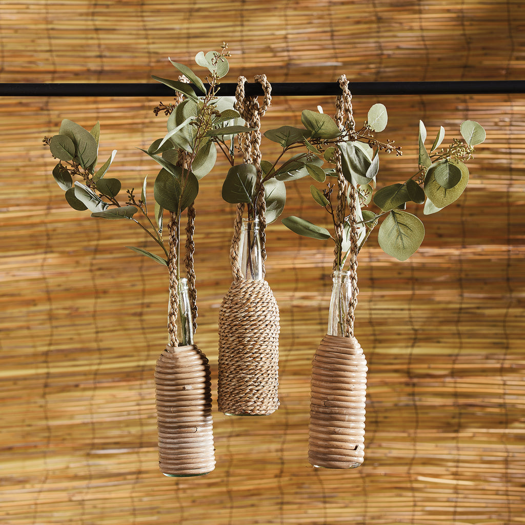 HANGING BOTTLE VASES, SET OF 6 - The Nifty Decor