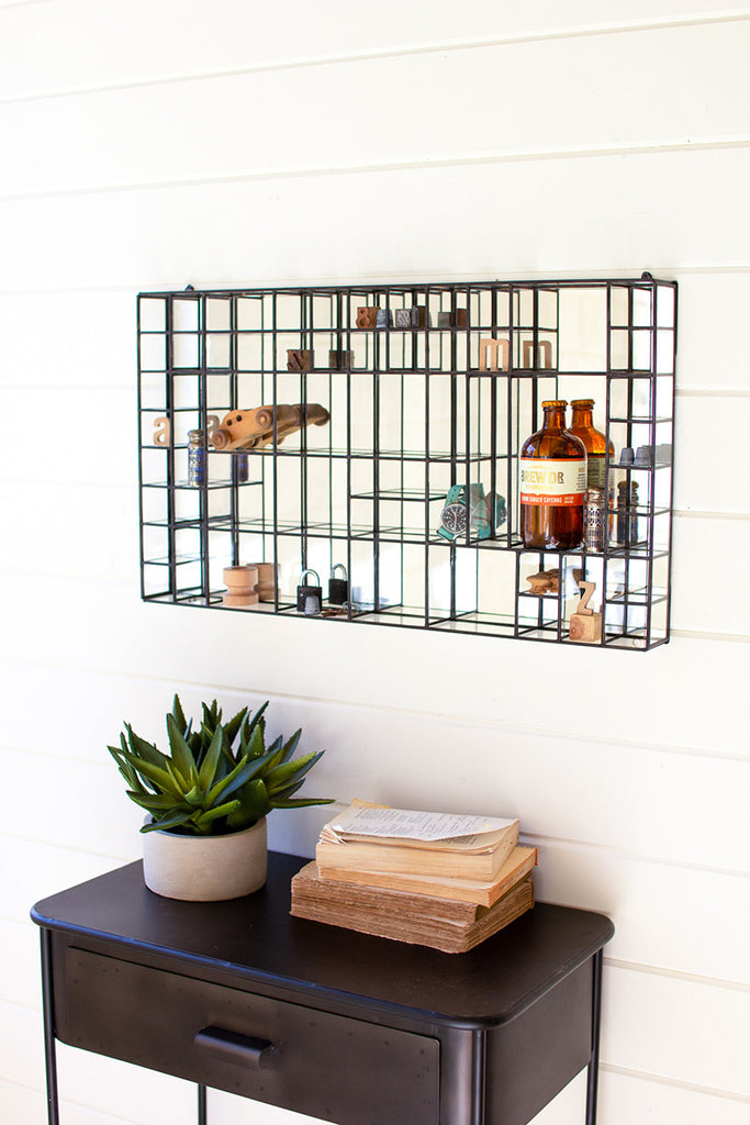 Metal framed wall display - The Nifty Decor