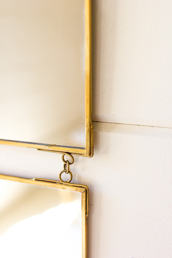 Three piece hanging wall mirror - The Nifty Decor