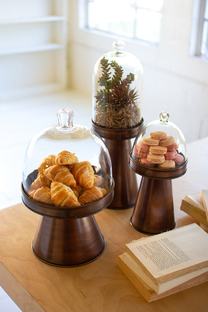 Copper finish stands, set of 3 - The Nifty Decor