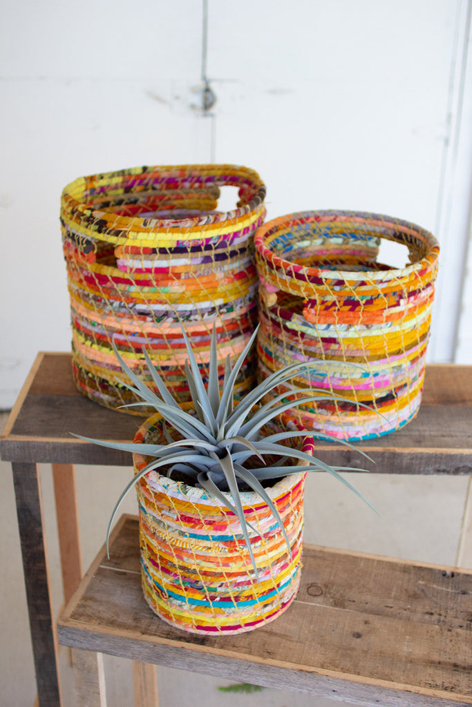 Kantha hampers, set of 3 - The Nifty Decor
