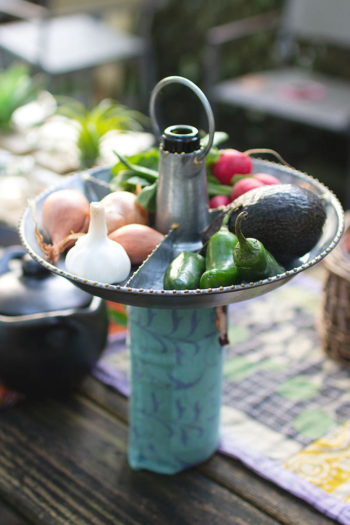 Zinc bottle topper with spacers - The Nifty Decor
