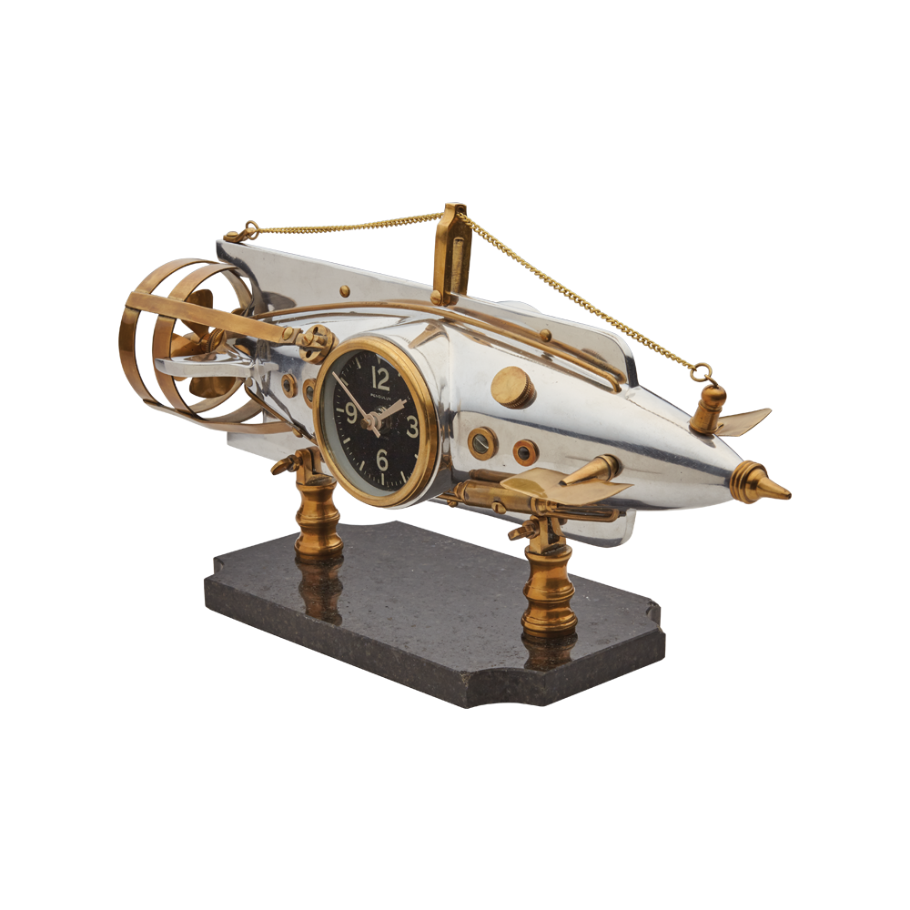 NAUTILUS TABLE CLOCK ALUMINUM - The Nifty Decor