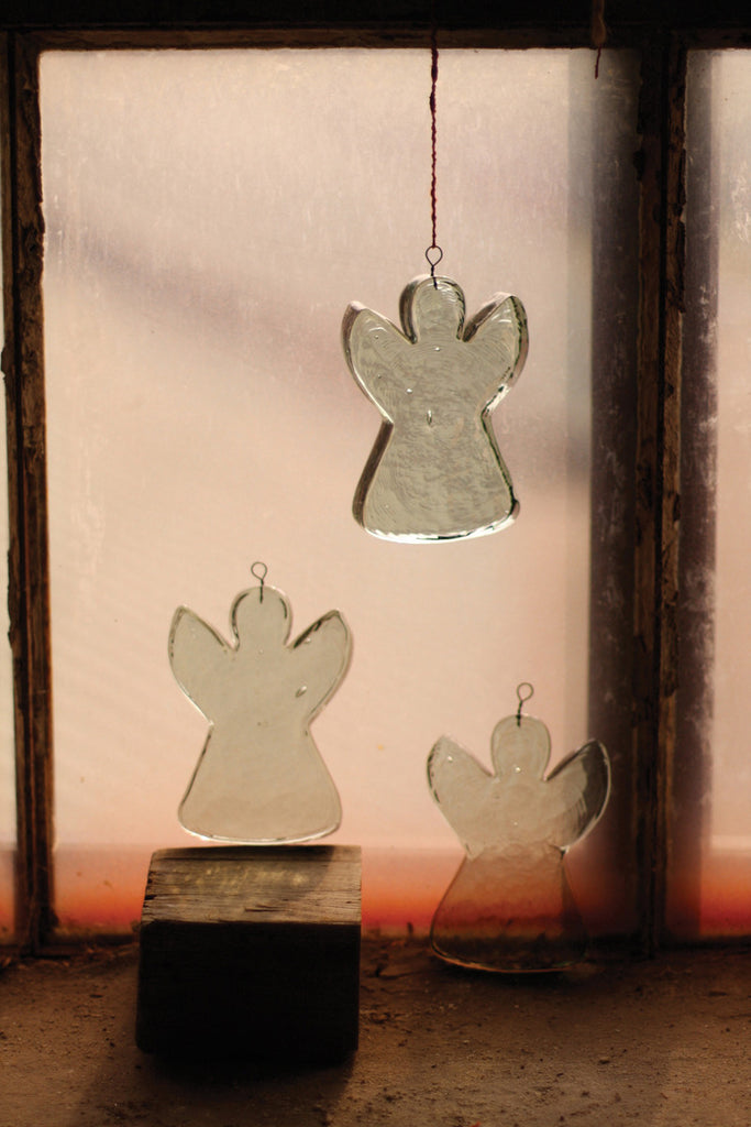Glass angel suncatcher - The Nifty Decor