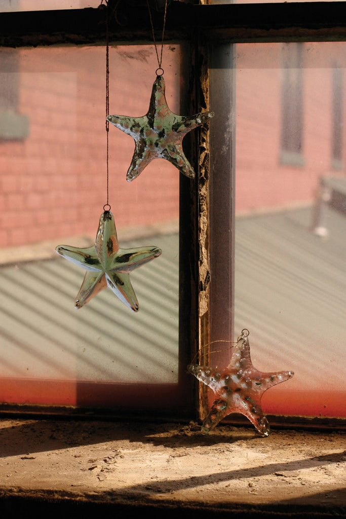 Glass Starfish Suncatcher, Set of 2 - The Nifty Decor