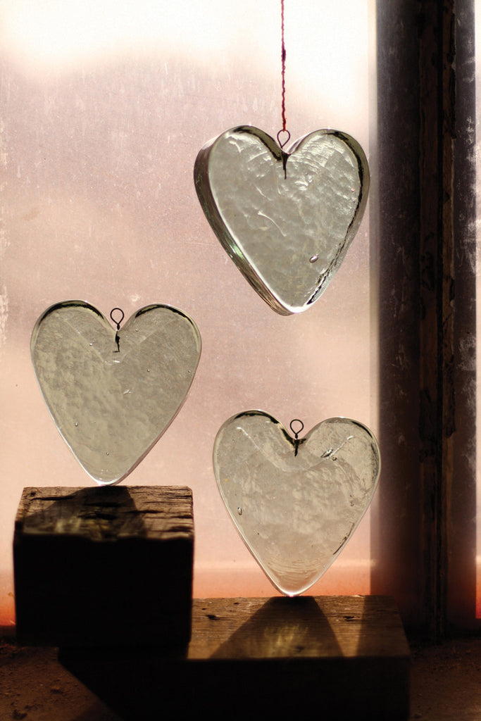 Glass heart suncatcher - The Nifty Decor