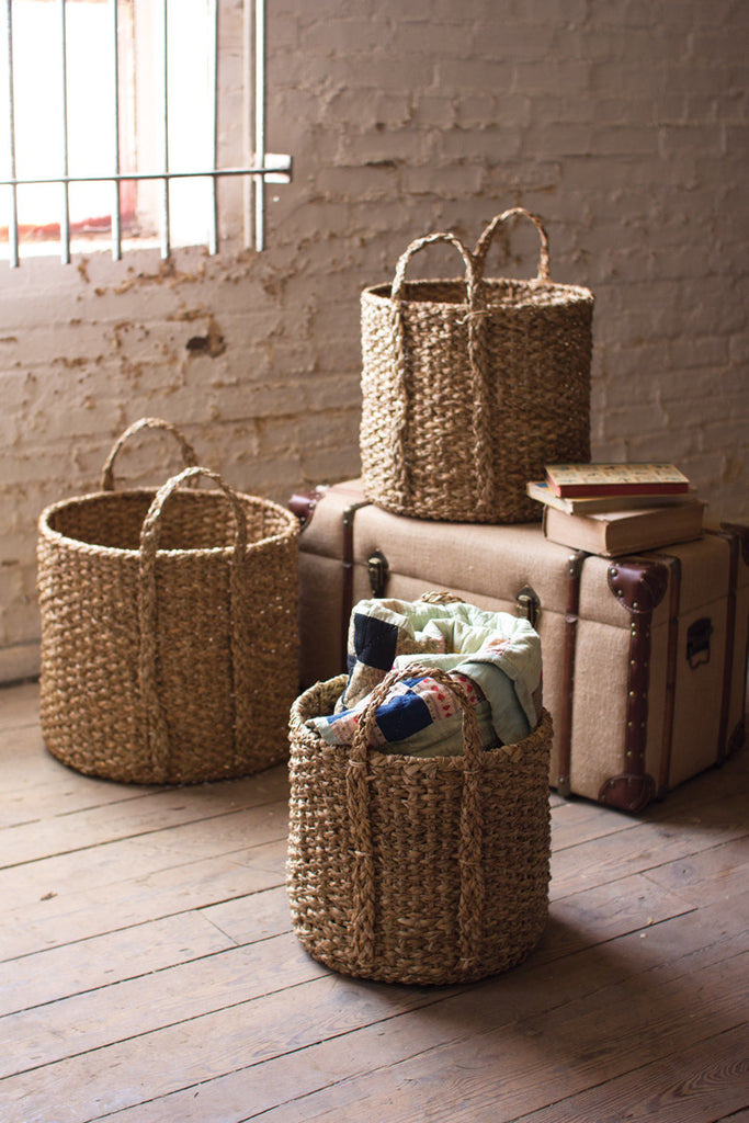 Braided storage basket, Set of 3 - The Nifty Decor