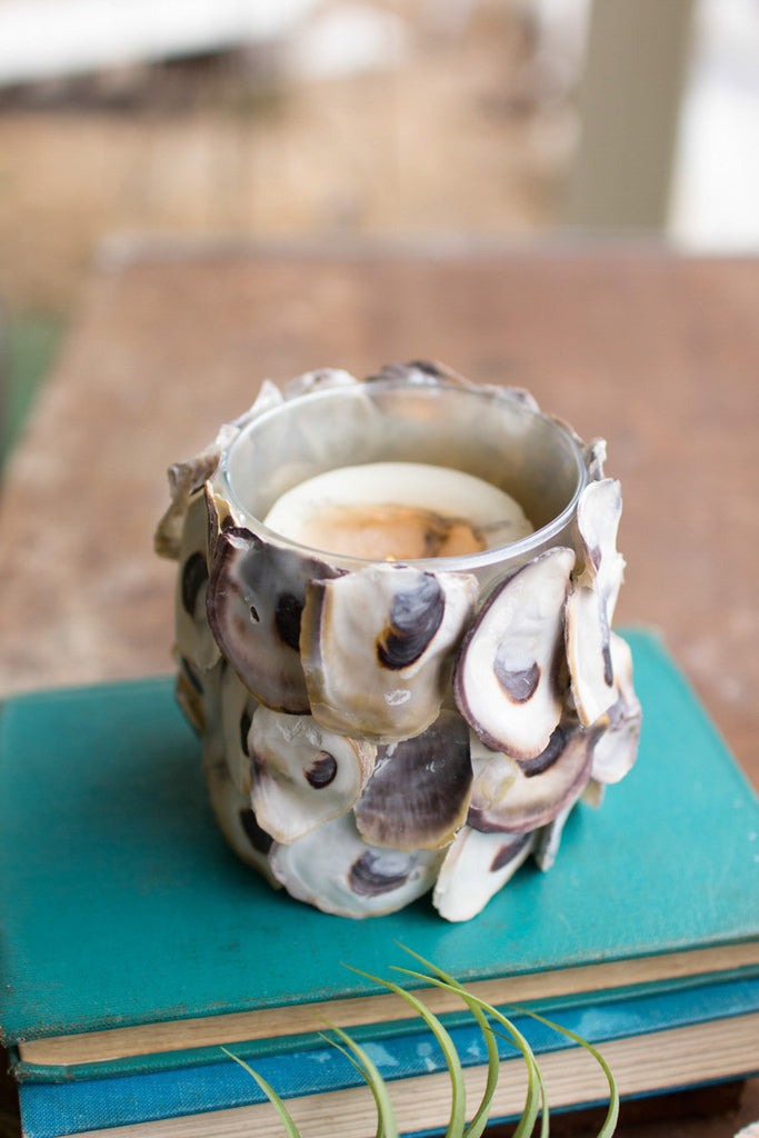 Shell round candle holder - The Nifty Decor
