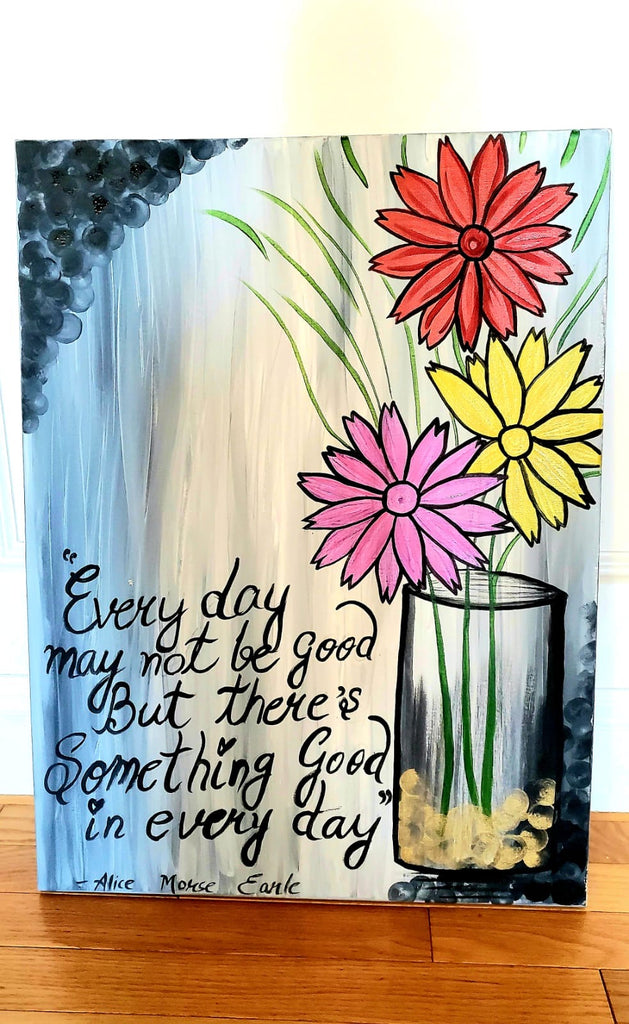 Summer Bliss Hand Painted Canvas - The Nifty Decor
