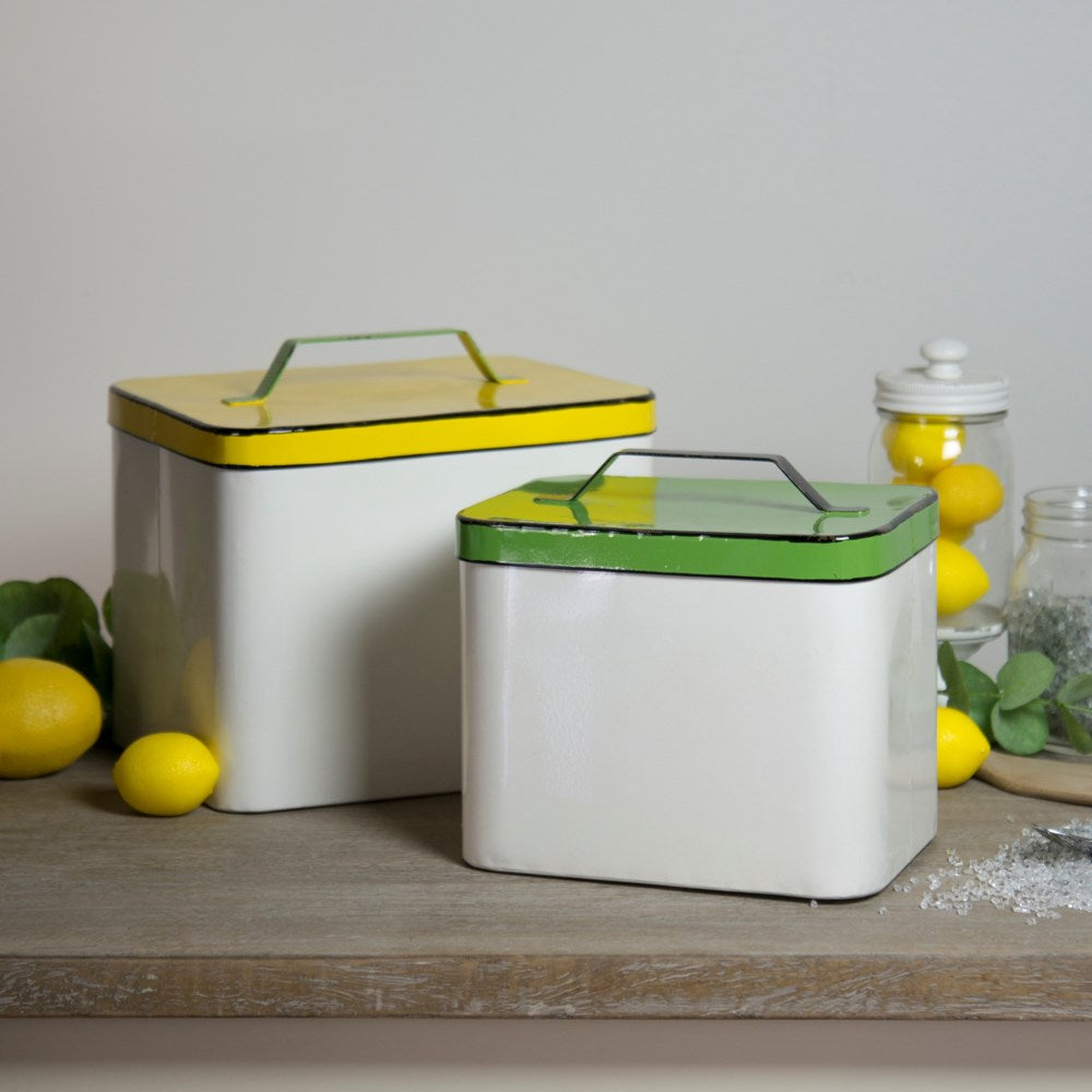 Metal Lemonade Canisters ( Set of 2 ) - The Nifty Decor