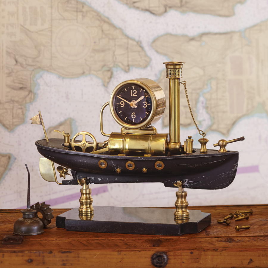 STEAMBOAT TABLE CLOCK - The Nifty Decor