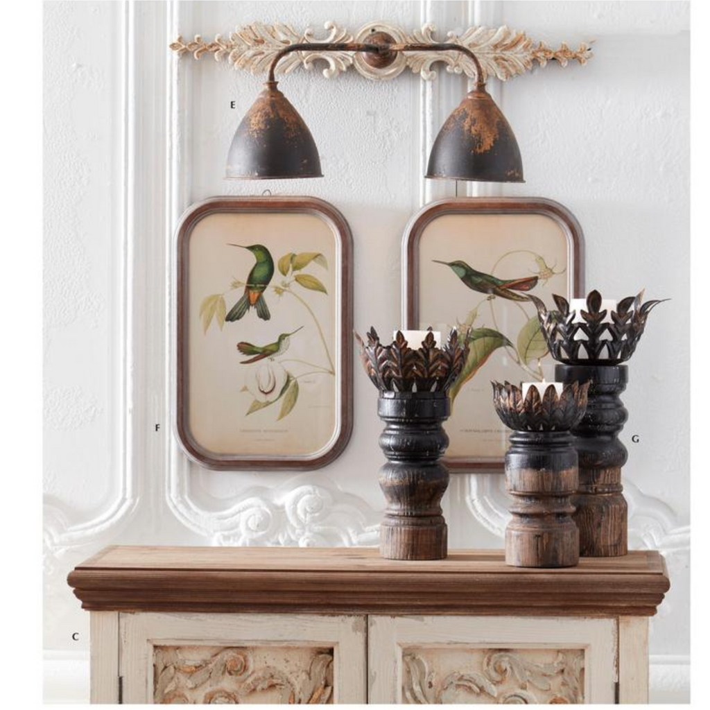 CHARLOTTE DOUBLE LAMP SCONCE - Bombay Mercantile