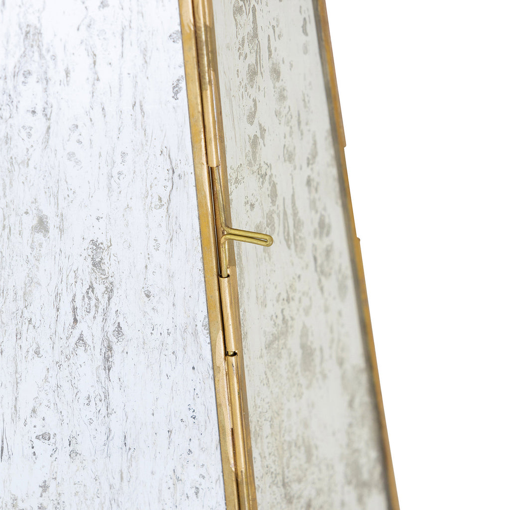 Pentagon Antique Mirrored Hurricane Medium - Bombay Mercantile