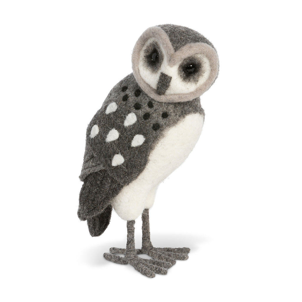 Wool Grey Barn Owl - Bombay Mercantile