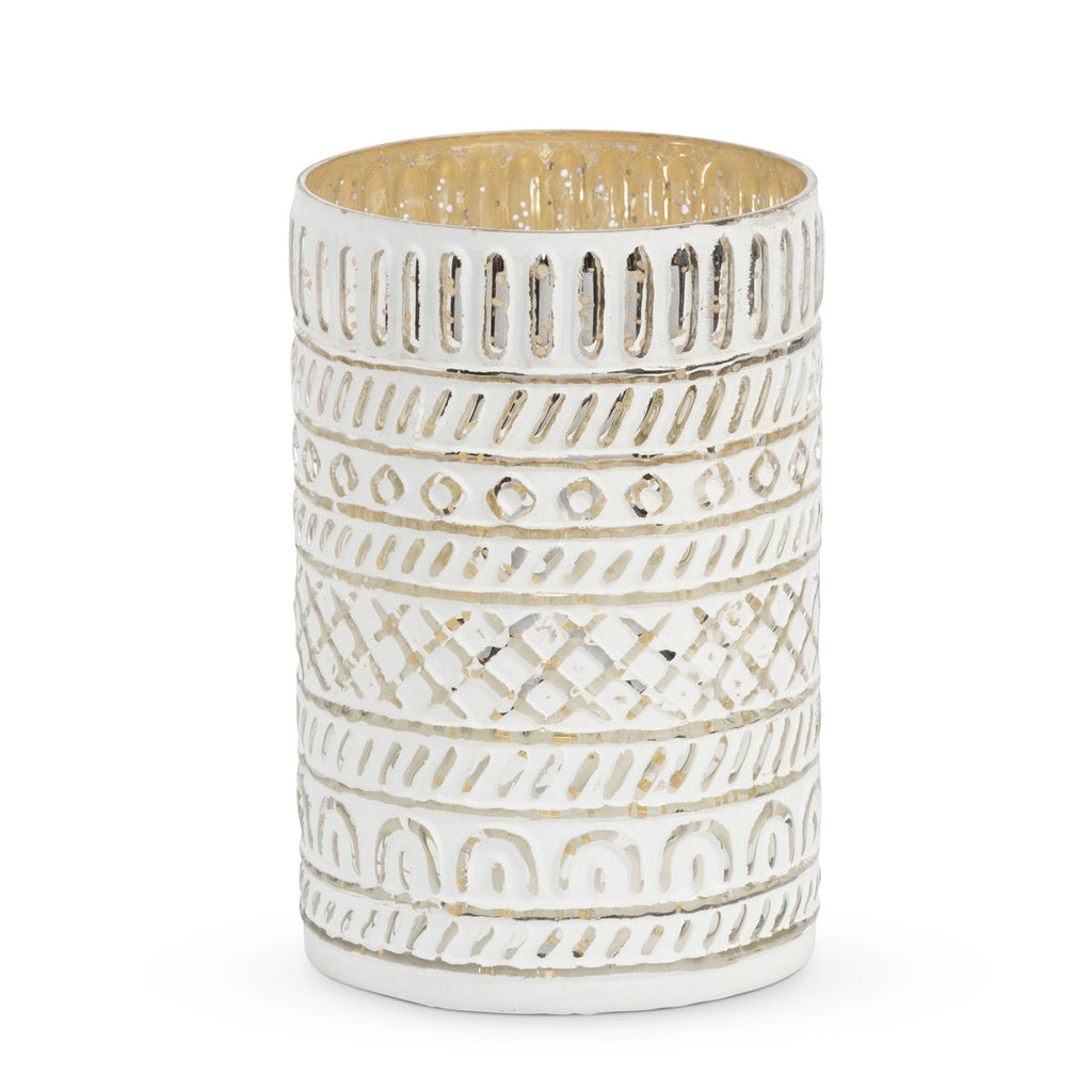 St. Lucia Embossed Hurricane, Large - Bombay Mercantile