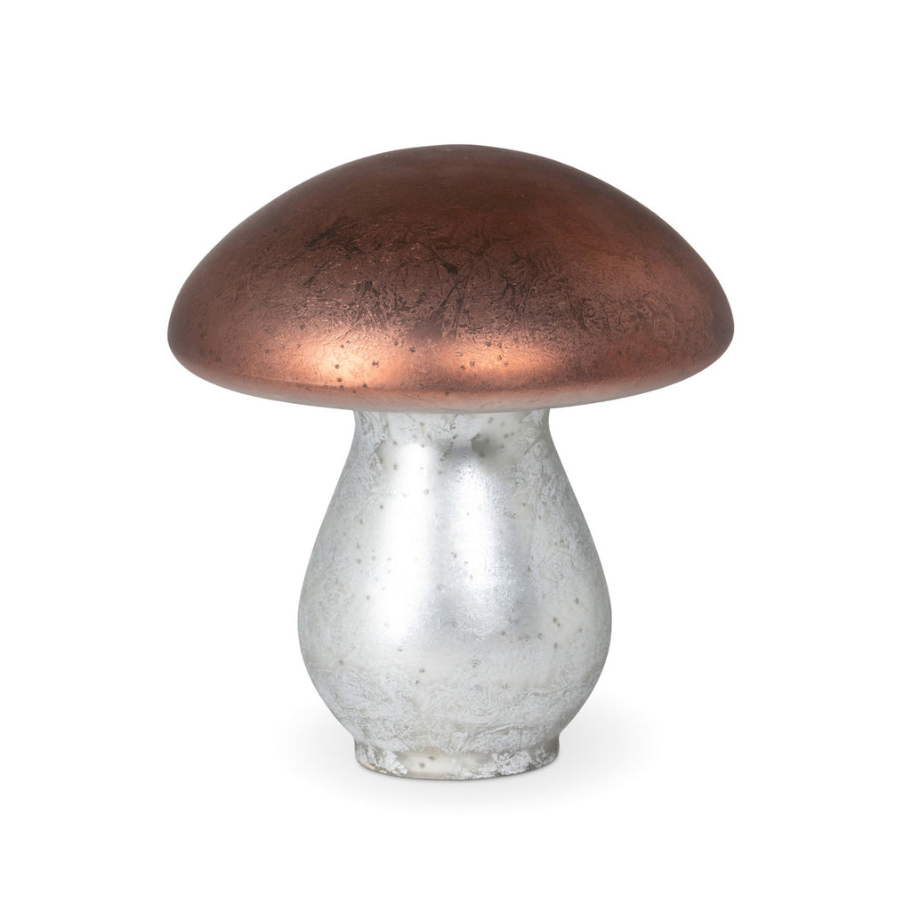 Frosted Glass Forest Mushroom, Medium - Bombay Mercantile