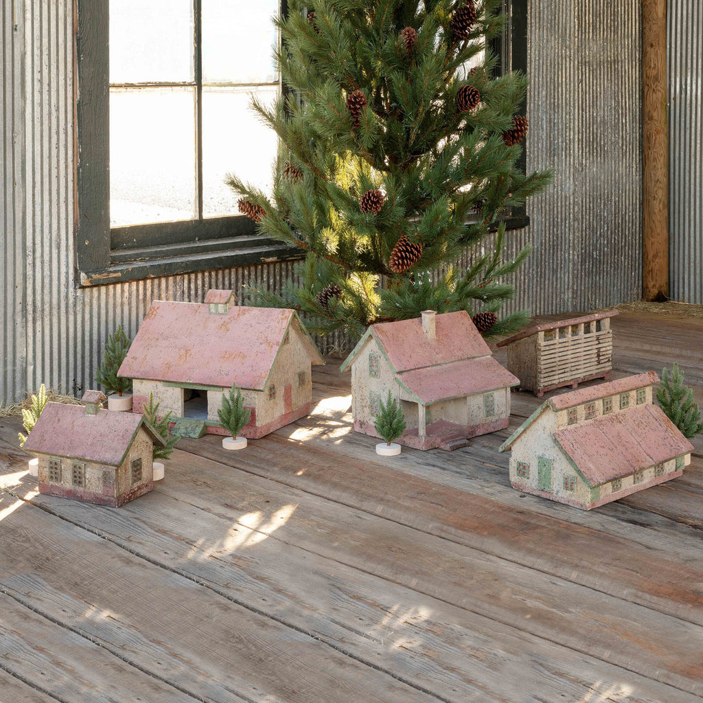 Barnyard Buildings, Set of 5 - The Nifty Decor