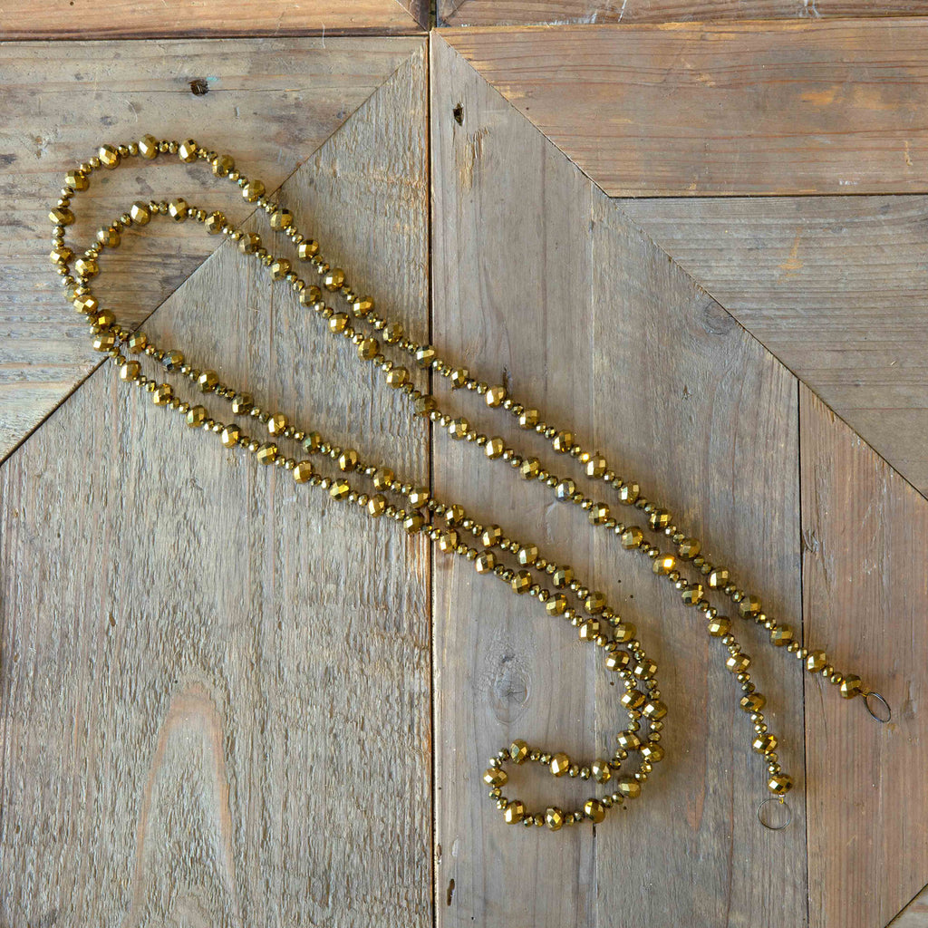 Faceted Bead Garland - Bombay Mercantile